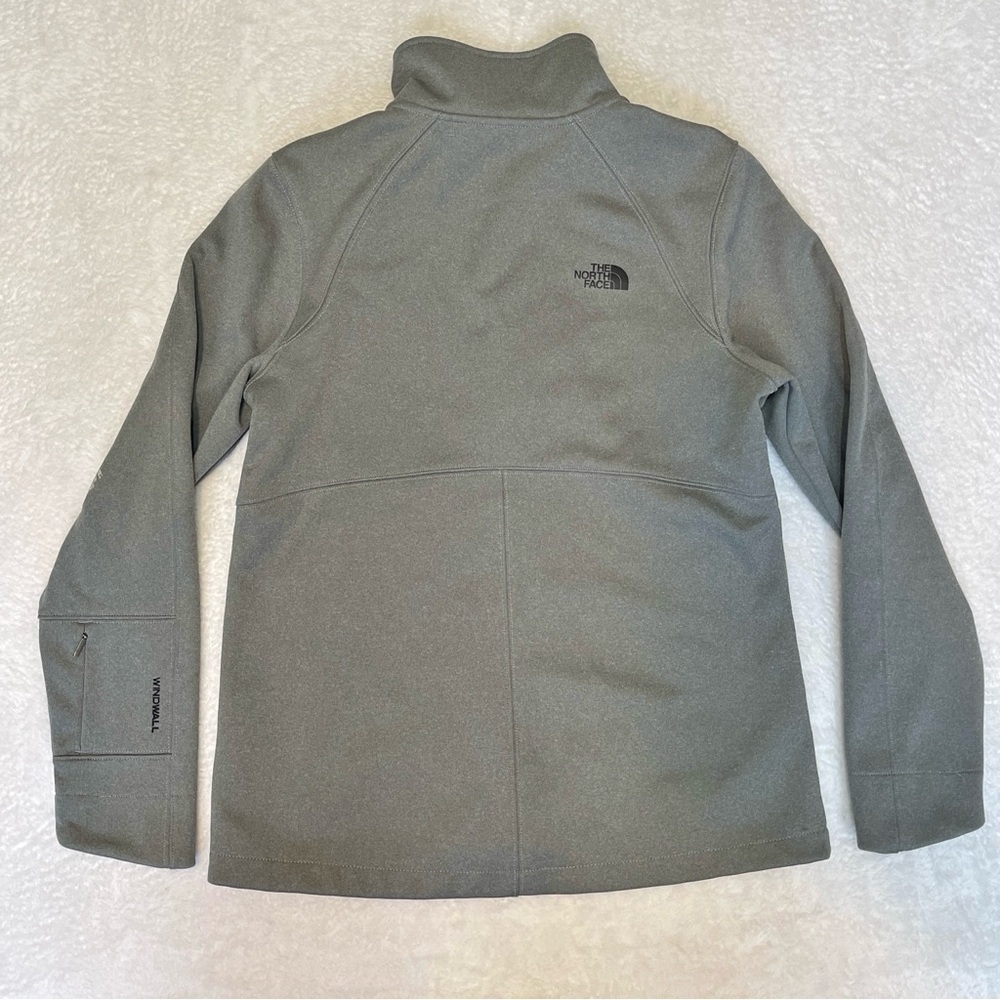 The North Face Gray Apex Riser Soft Shell Windpro… - image 2